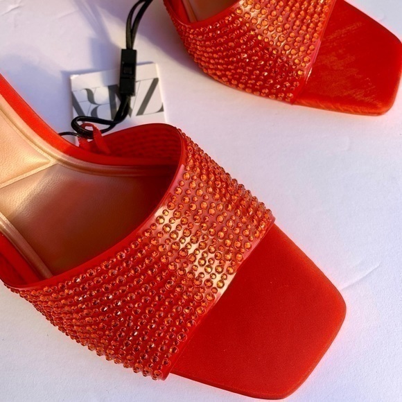 ZARA Sandals with sparkly details 2841/810 - Picture 8 of 14